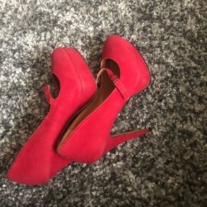 Red 6 inch heels
